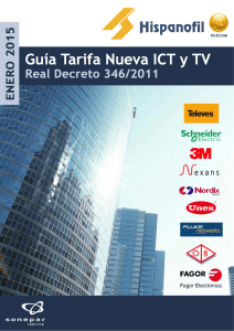 Guía Tarifa Nueva ICT -2 TV. (según Real Decreto 243