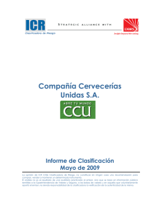 CCU-Informe de Clasificación- Mayo 2009