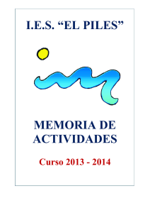 Memoria del curso 2013-2014