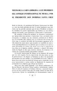 texto de la carta dirigida a los miembros del consejo internacional