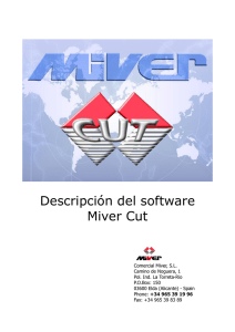 Descripción del software Miver Cut