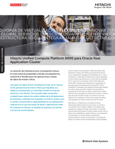 Hitachi Unified Compute Platform 6000 para Oracle Real
