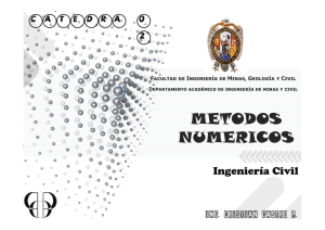 Catedra Metodos Numericos 2015