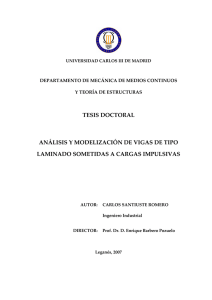 tesis doctoral análisis y modelización de vigas de tipo laminado