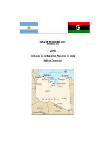 Guía de negocios de Libia - Cámara de Comercio Argentino Árabe