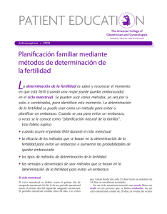 Patient Education Pamphlet, SP024, Planificación familiar