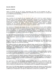 Decreto Nacional N° 2565/1991