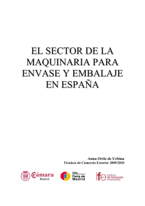 El sector de la maquinaria para envase y embalaje en España