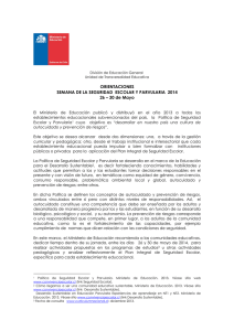 Semana Seguridad Escolar 2014 - Ministerio de Educación de Chile