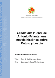 Lesbia mía (1992), de Antonio Priante: una novela histórica