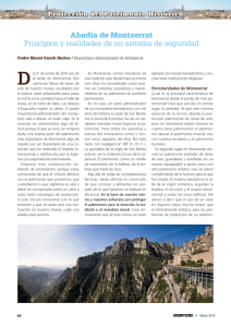 Abadía de Montserrat Principios y realidades de un