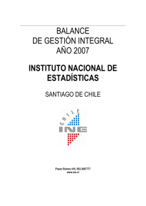 BGI 2007 - Instituto Nacional de Estadísticas