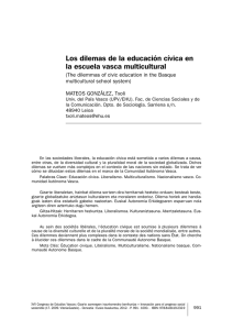 Los dilemas de la educación cívica en la escuela vasca multicultural