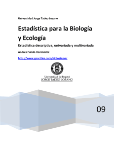 Estadística para la Biología y Ecología