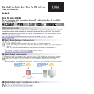 IBM InfoSphere Optim Query Tuner for DB2 for Linux, UNIX, and