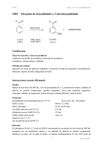 1003 Nitración de benzaldehido a 3