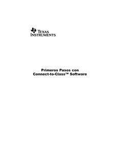 Primeros Pasos con Connect-to-Class™ Software