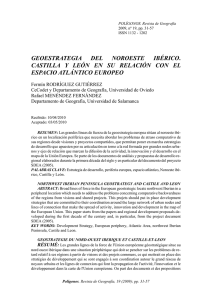 geoestrategia del noroeste ibérico. castilla y león en su relación con
