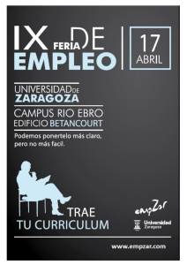 Únete a nosotros - Universidad de Zaragoza