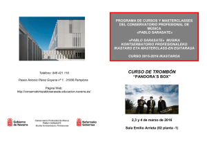CURSO DE TROMBÓN - Conservatorio Profesional de Música