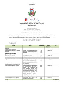 Plan de Compras 2014 - Municipalidad de Palmares