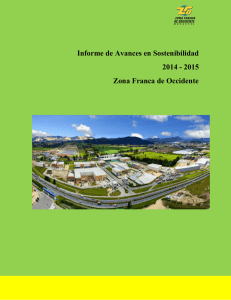 Informe de Avances en Sostenibilidad 2014