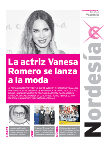 La actriz Vanesa Romero se lanza a la moda
