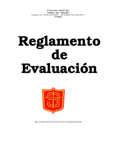 reglamentos de evaluacion - Fundación Colegios arzobispado