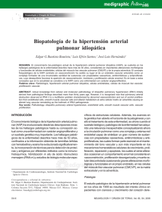 Biopatología de la hipertensión arterial pulmonar