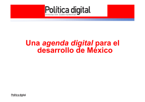 Una agenda digital para el desarrollo de México