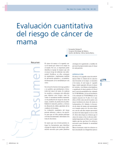Evaluación cuantitativa del riesgo de cáncer de mama