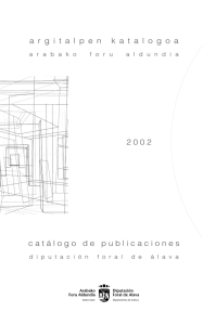 Catálogo de Publicaciones - Diputación Foral de Álava