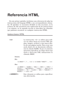 referencia html