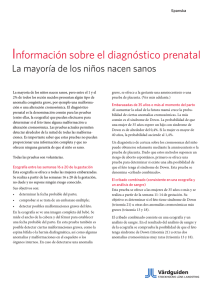 Información sobre el diagnóstico prenatal