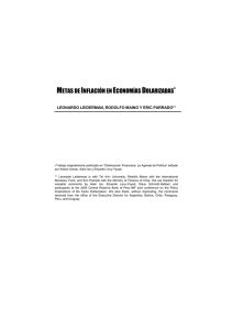metas de inflación en economías dolarizadas