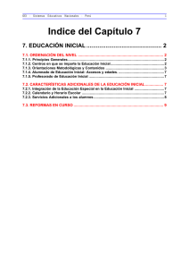 7. Educación Inicial