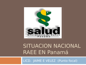 SITUACION NACIONAL RAEE EN Panamá