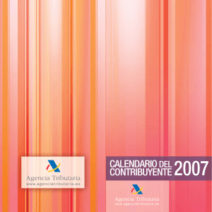 29-01-2007. Calendario del Contribuyente 2.007