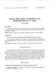 Nuevos datos sobre Caraboidea de la Península Ibérica (2.anota)