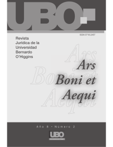 Año 8 n°2, agosto 2012 - Universidad Bernardo O`Higgins