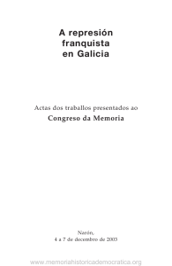 A represión franquista en Galicia