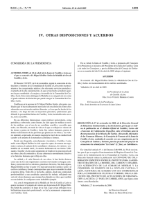 iv. otras disposiciones y acuerdos