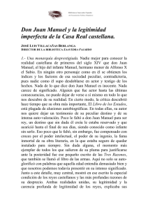 Don Juan Manuel y la legitimidad imperfecta de la Casa Real