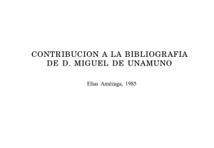 Contribución a la bibliografía de D. Miguel de Unamuno