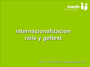 Internacionalización, Rails y Gettext