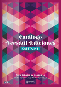 Catálogo Versátil Ediciones - ed