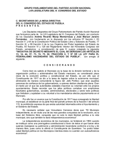 Iniciativa de Decreto por conducto de los Diputados Andrés Ricardo