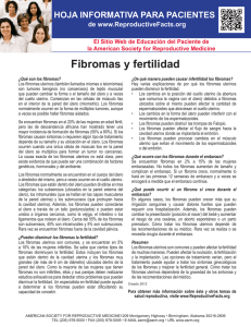 Fibromas y fertilidad - American Society for Reproductive Medicine