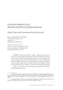 Estados Unidos en el sistema político internacional