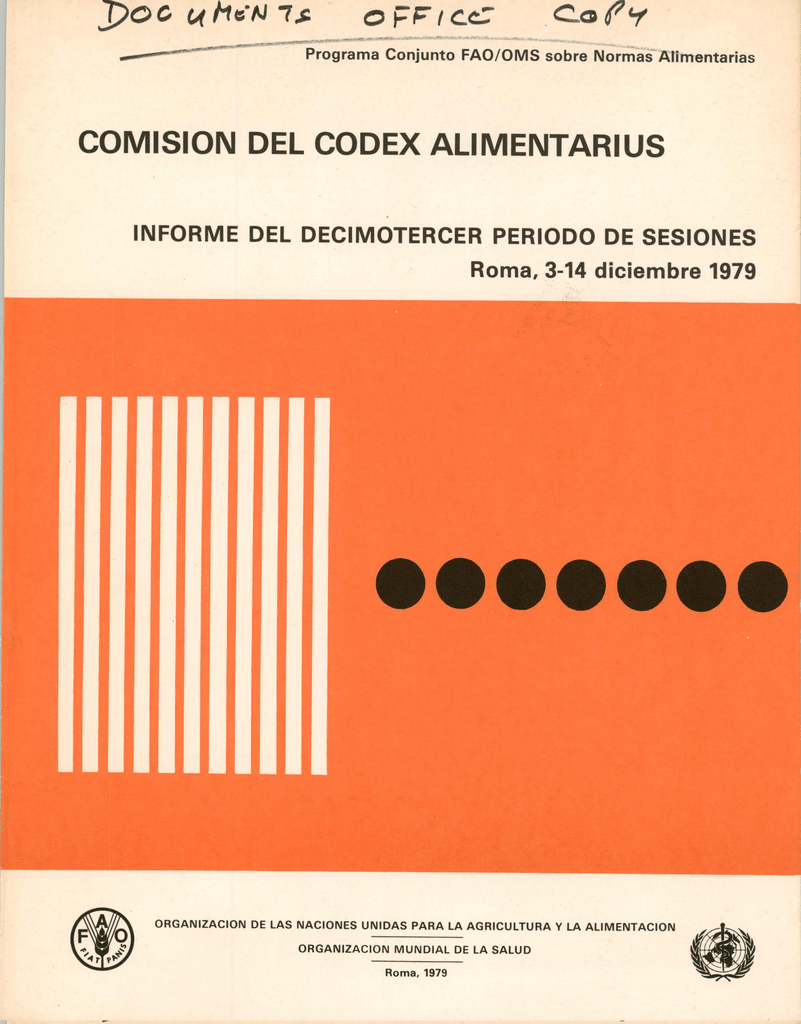 Co e `1 - Food and Agriculture Organization of the United ...